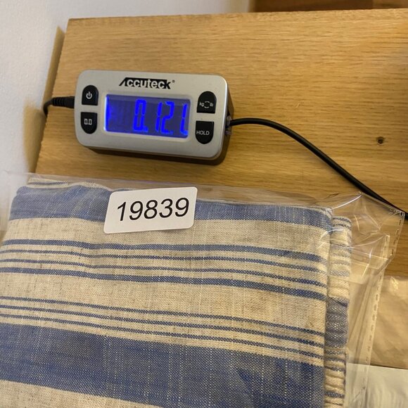 Torrid Skirt Womens 2 US 18 Plus Ivory Blue Striped Linen Pull On Above Knee NWT - Picture 11 of 11